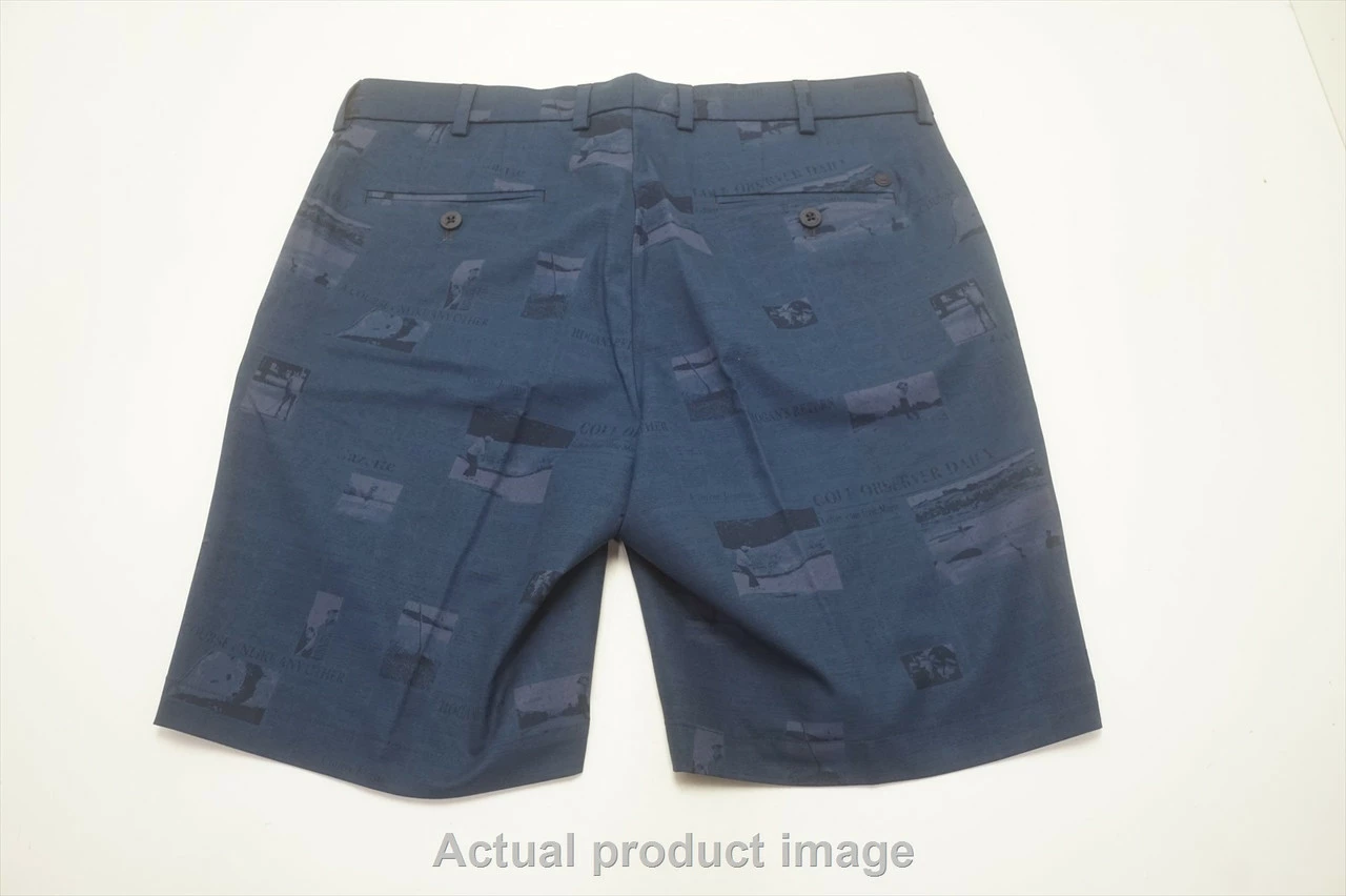NEW Peter Millar Surge The Course Journal Performance Shorts Mens Size W34 Navy 724C 93792 - Image 3