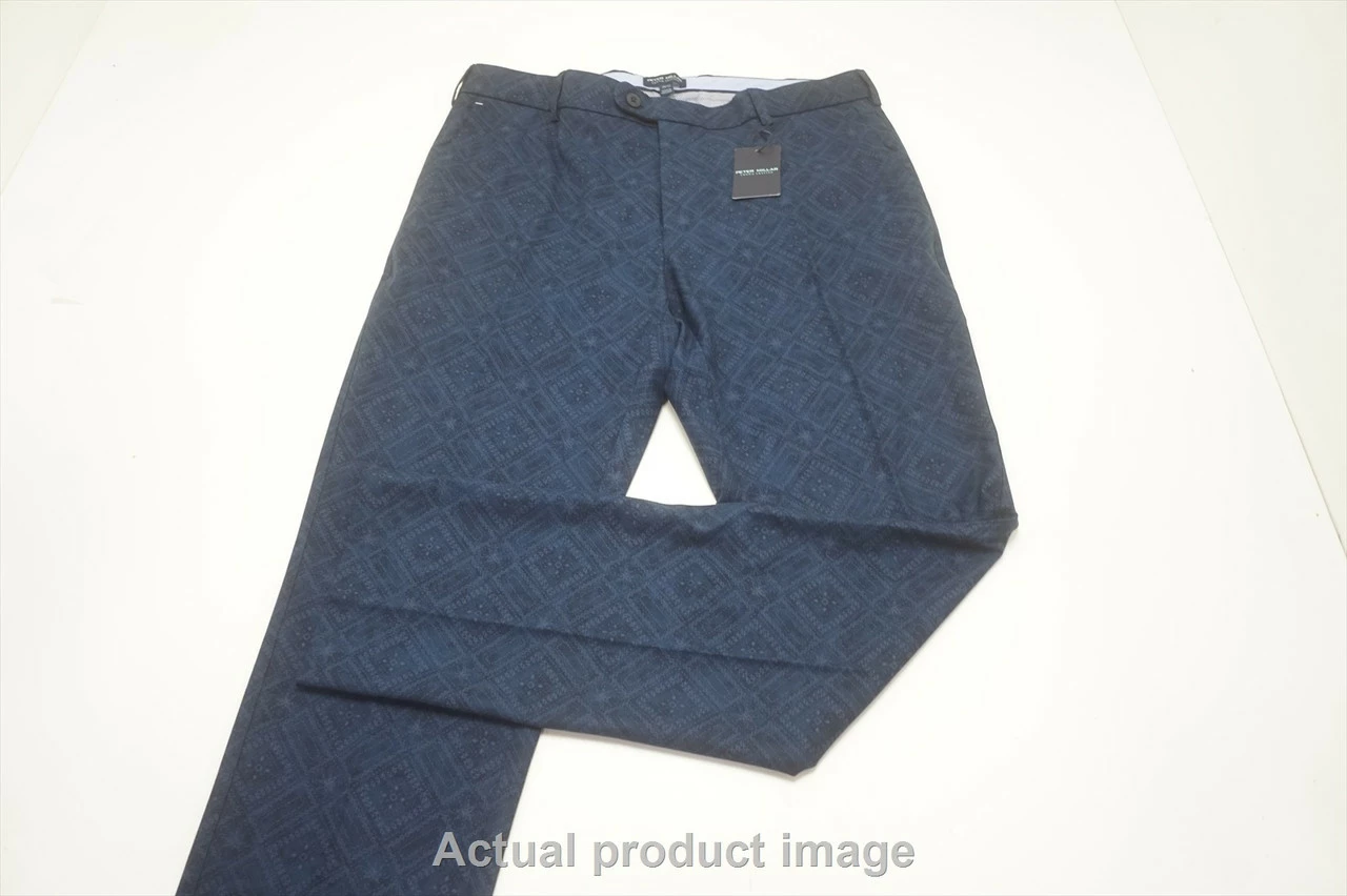 NEW Peter Millar Golf Surge Trouser Pants Mens Size W34/L 32 Navy 725A 00994335