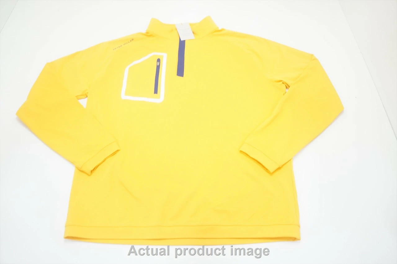 Peter Millar Forge Performance Quarter-Zip Pullover Mens Medium Cara 729C 997086