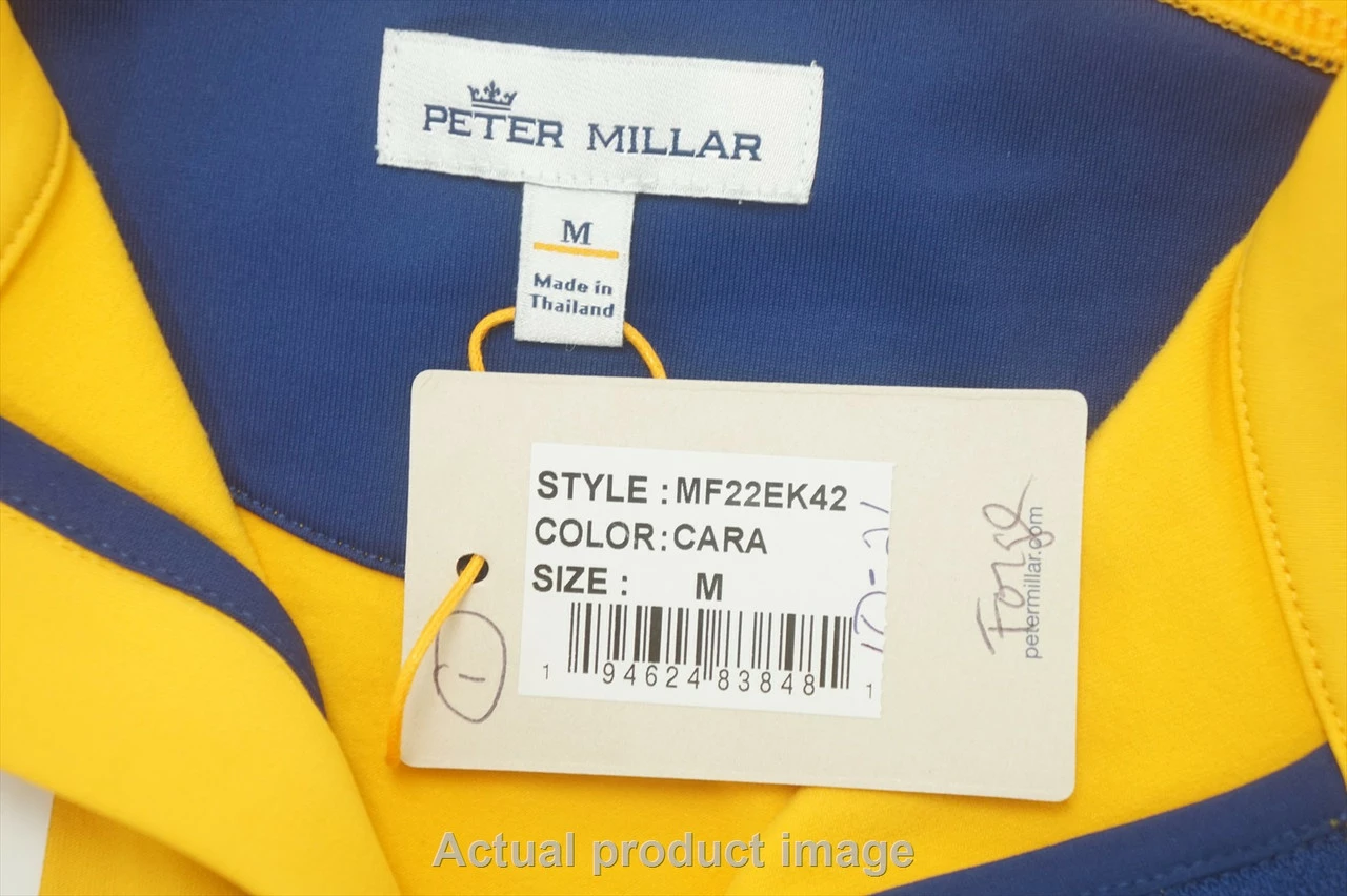 Peter Millar Forge Performance Quarter-Zip Pullover Mens Medium Cara 729C 997086 - Image 2