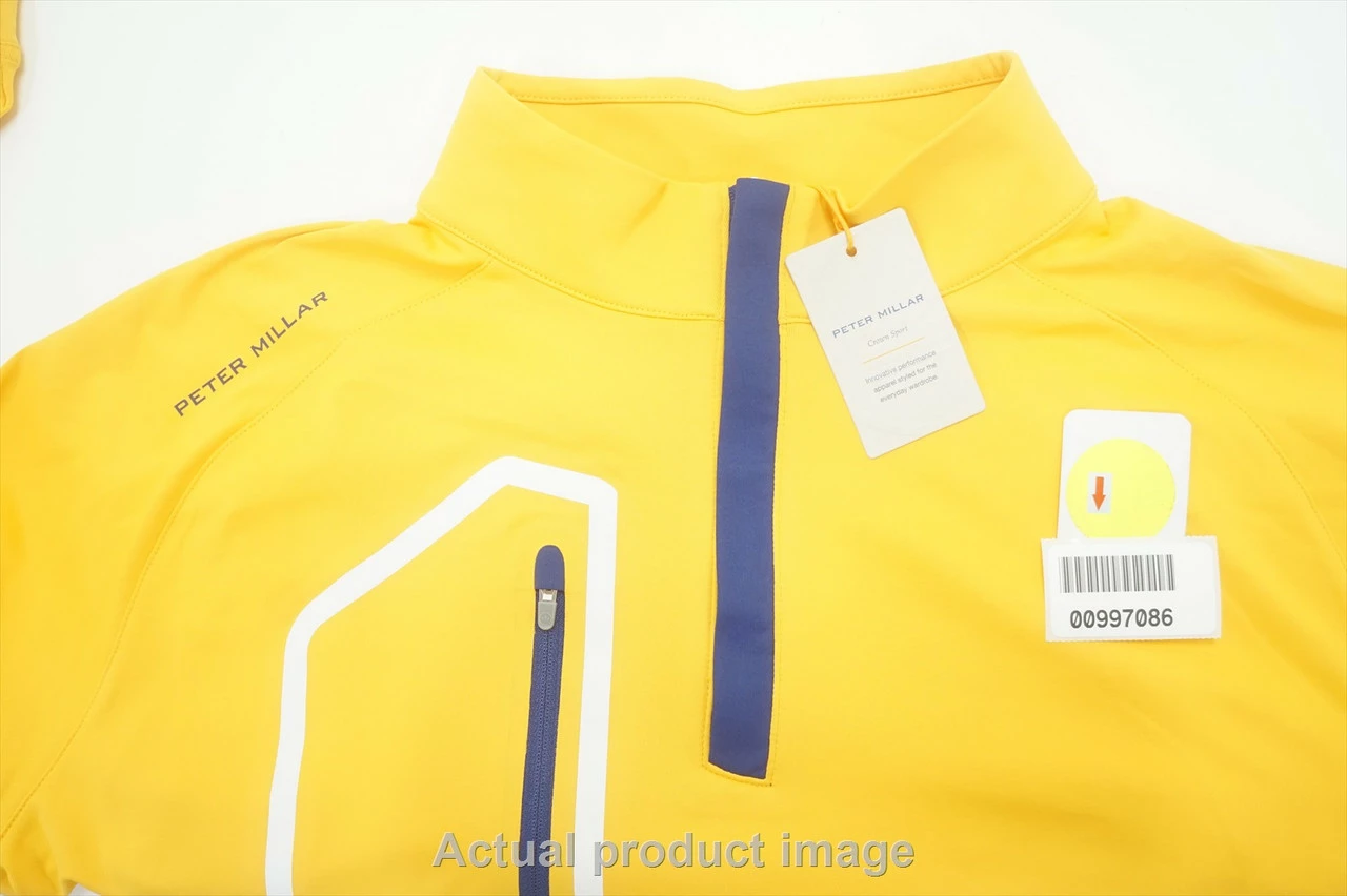 Peter Millar Forge Performance Quarter-Zip Pullover Mens Medium Cara 729C 997086 - Image 5