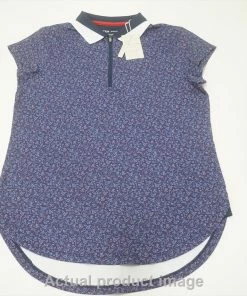 Peter Millar Bianca Cap Sleeve Polo Womens Small FLY WHITE 737A 00999177