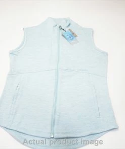 NEW Puma Cloudspun Daybreak Vest Womens Small Light Aqua Heather 739C 01002534