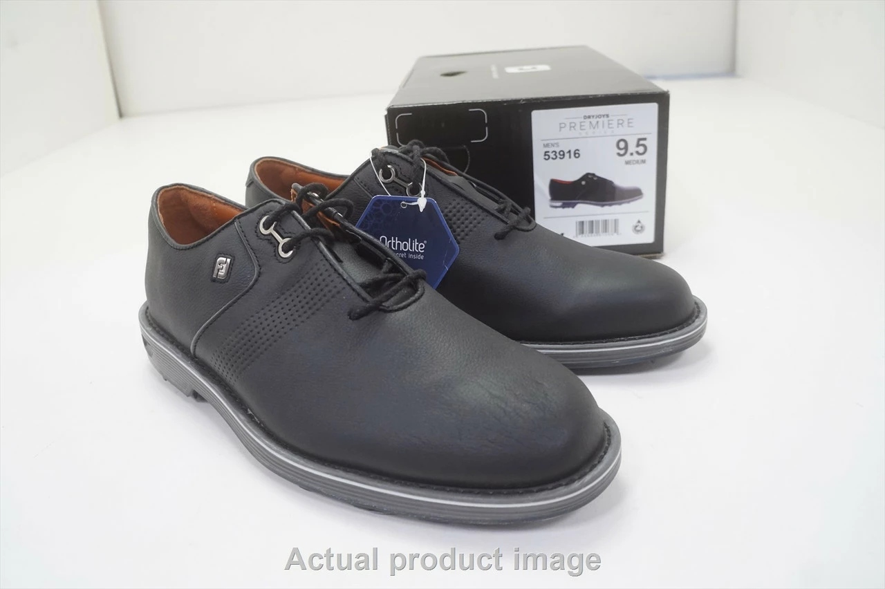 FootJoy Golf DryJoys Premiere Series -Flint Shoes Mens Size 9.5 M Black 1002544 - Image 4