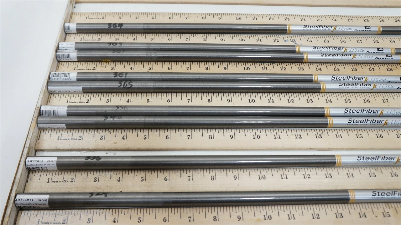 Aerotech Steelfiber Fc115 F4 Stiff 33.25"-36" 9pc Iron Shaft Set .355T 1004309 - Image 2