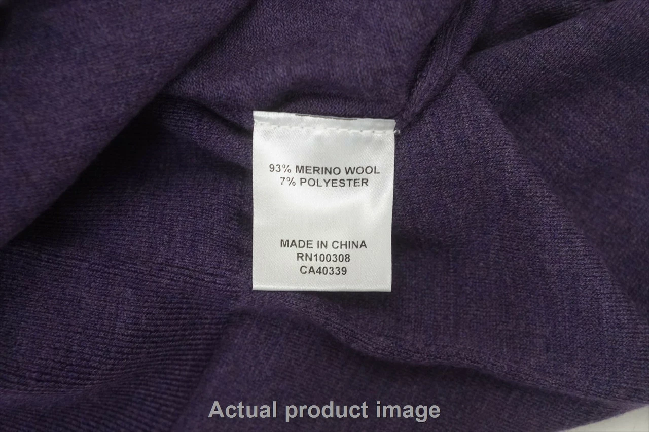 Peter Millar Excursionist Merino Wool Sweater Mens Medium Dplum 745A 1007199 - Image 4