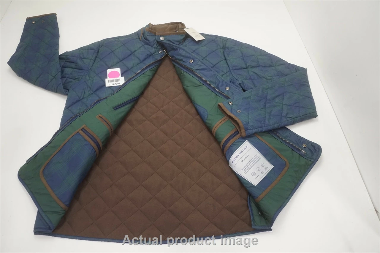 NEW Peter Millar Suffolk Full Zip Jacket Mens Medium Navy/Balsam 745B 01007207 - Image 5