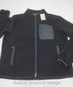 NEW Peter Millar Golf Fleece Jacket Mens Size Medium Black 746B 01007930