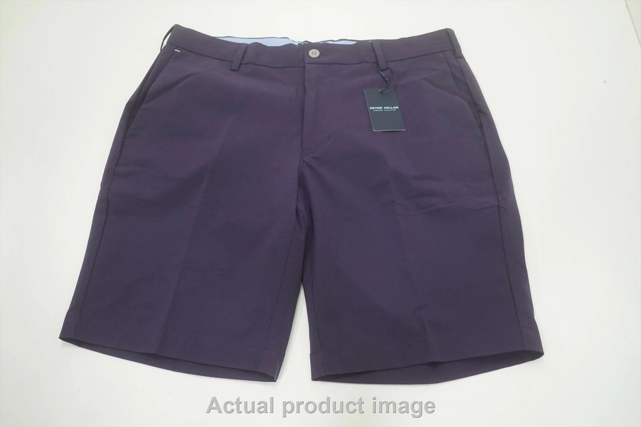 NEW Peter Millar Golf Crown Crafted Shorts Mens Size 34 DPLUM 748A 01008317
