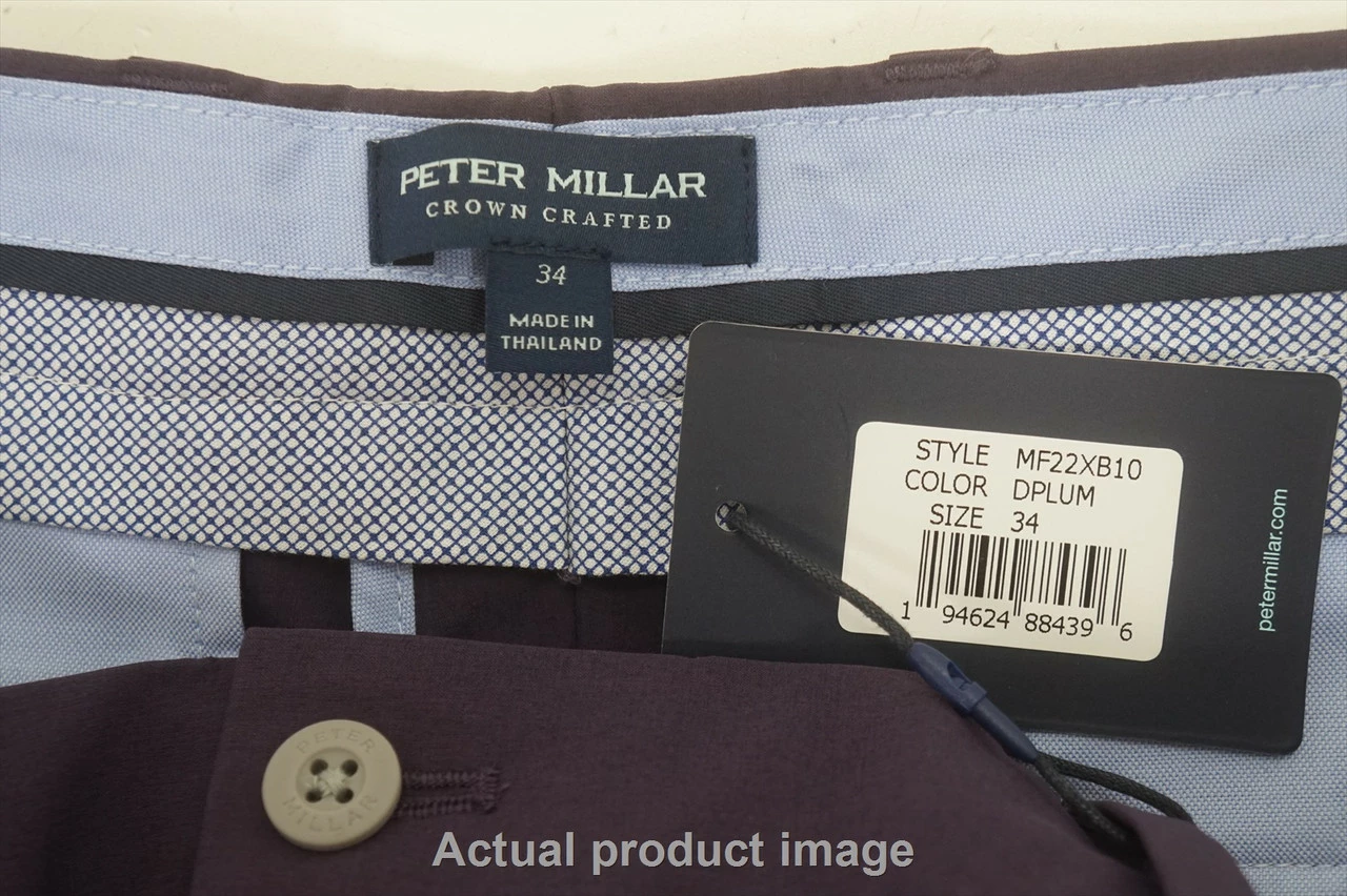 NEW Peter Millar Golf Crown Crafted Shorts Mens Size 34 DPLUM 748A 01008317 - Image 2