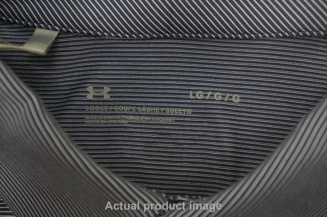 NEW Under Armour Golf Loose Polo Mens Size Large Grey Regular 749A 1009199 - Image 2