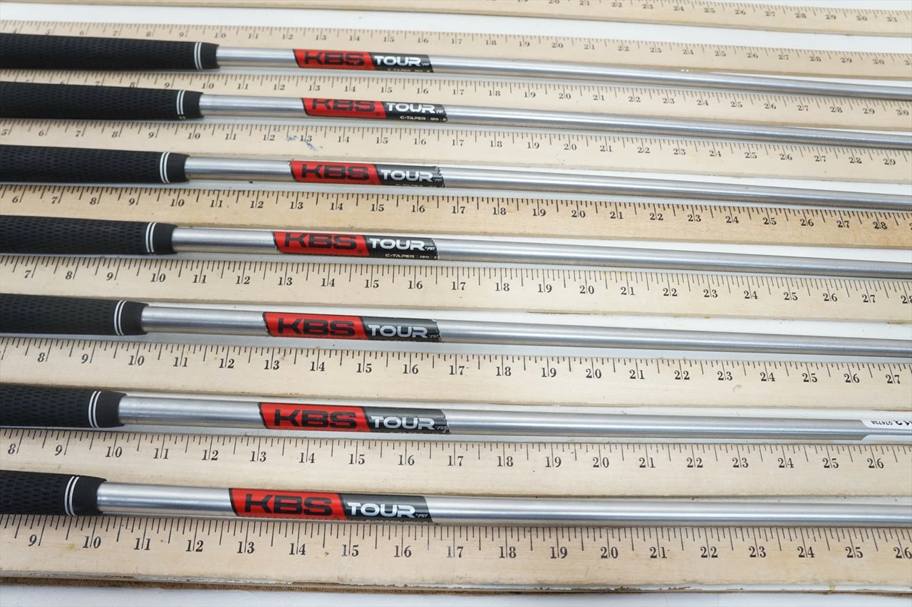 Kbs C-Taper 120 S 120g Stiff 34.75"-37.75"-7pc Iron Shaft Set Pulls .355 1010013