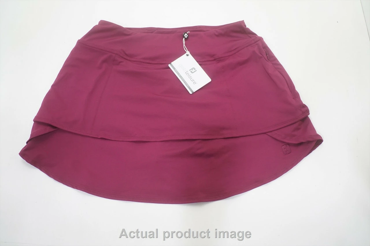 NEW FootJoy Golf Layered Knit Skort Womens Size Medium Fig 755A 01013846