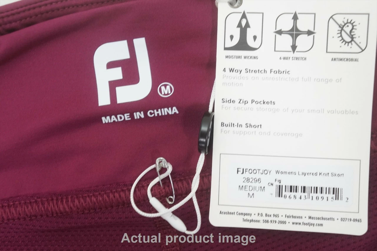 NEW FootJoy Golf Layered Knit Skort Womens Size Medium Fig 755A 01013846 - Image 2