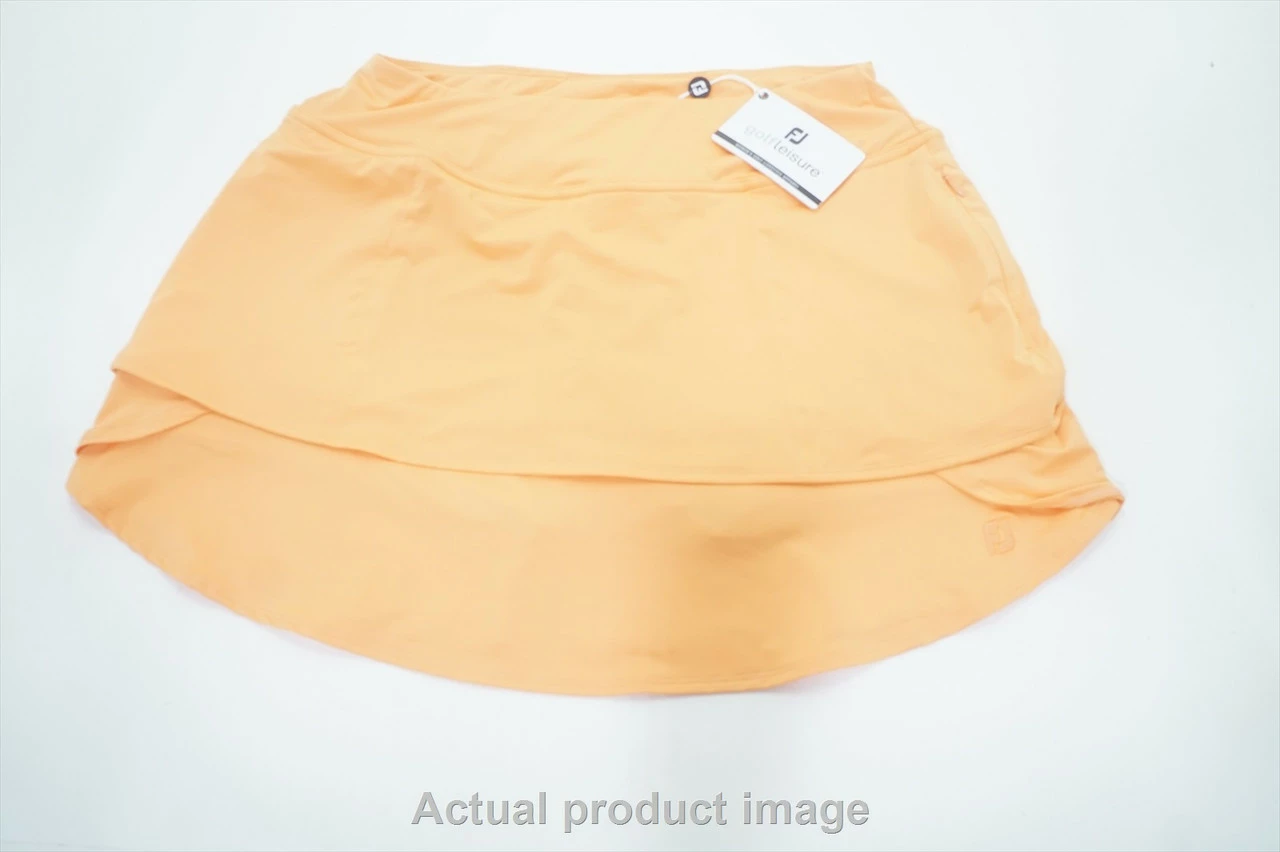 NEW FootJoy Golf Layered Knit Skort Womens Size Medium Melon 755A 01013847