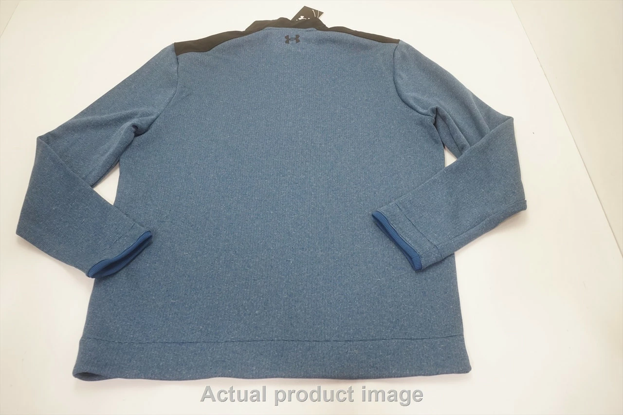 NEW Under Armour Golf Loose Pullover Mens Size Large Blue/Black 757A 01014623 - Image 3