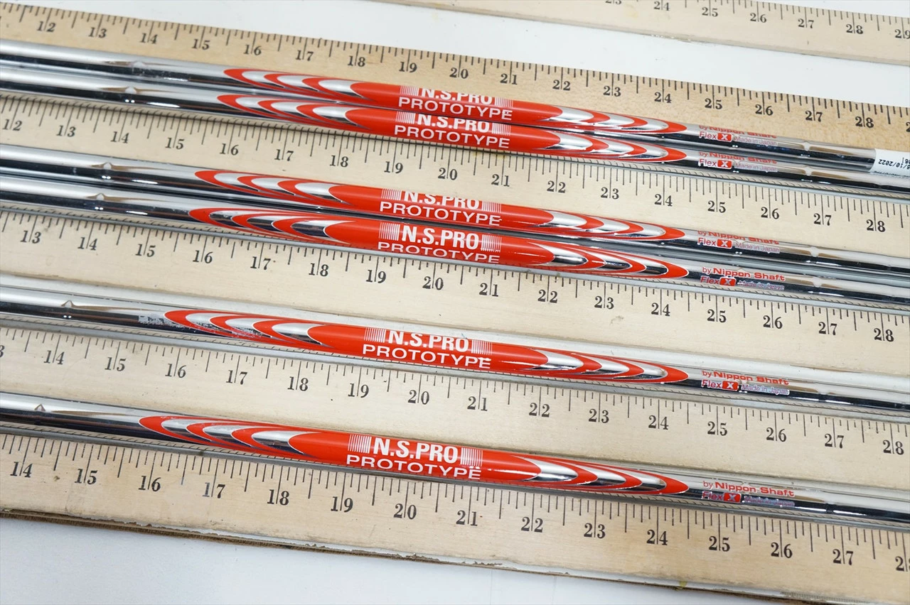 Nippon N.S.Pro Prototype X-STIFF 36.75-40" 6pc Iron Shaft Set Pulls .355 1014679