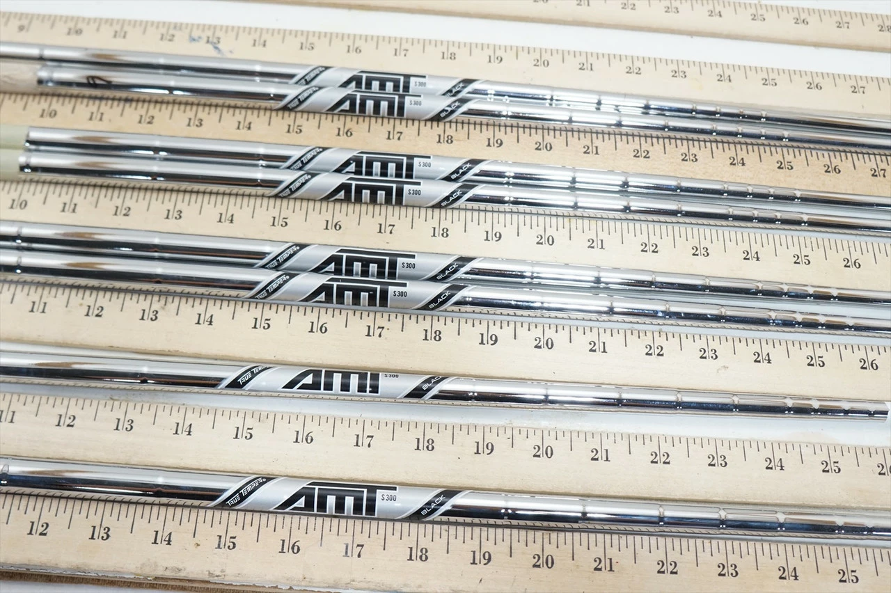 True Temper Amt Black S300 Stiff 34"-37.5" 8pc Iron Shaft Set .355 1046285