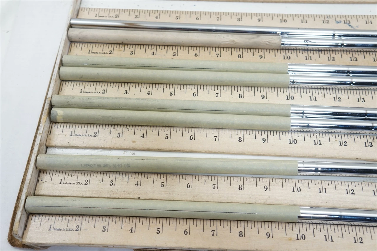 True Temper Amt Black S300 Stiff 34"-37.5" 8pc Iron Shaft Set .355 1046285 - Image 2