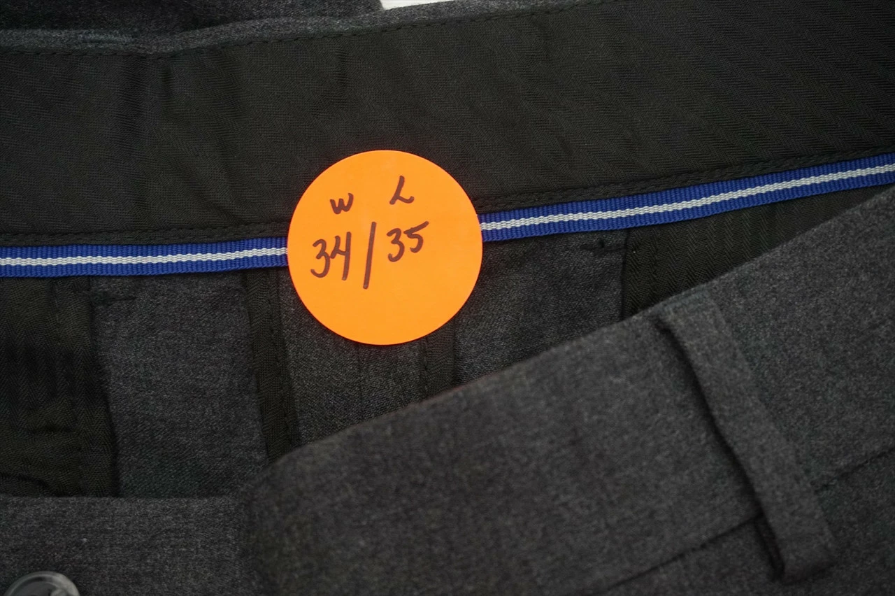 New FootJoy Golf 1857 Stretch Wool Pants Mens Size 34 35 Charcoal 408A 00828402 - Image 2