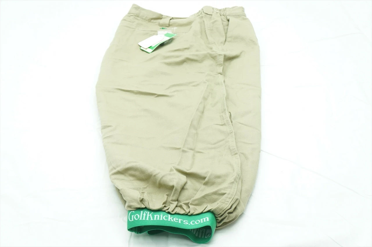 New GolfKnickers Golf Pants Mens Size 42 Tan/Green 234b Clothing