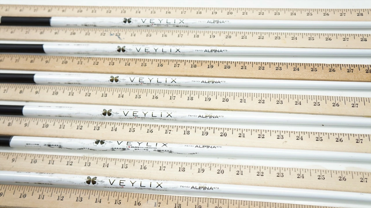 New Veylix Alpina 473 50.5g J2 Senior Flex 40" 6pc Graphite Iron Shaft Set .370