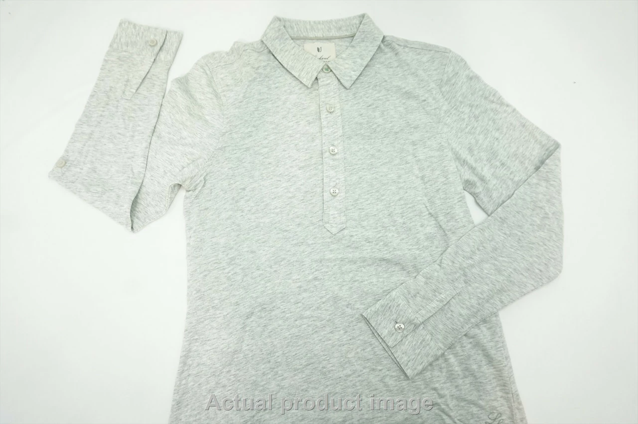 New Linksoul Golf Roll Up Pullover Womens Size Small Light Heather Grey 310A - Image 3